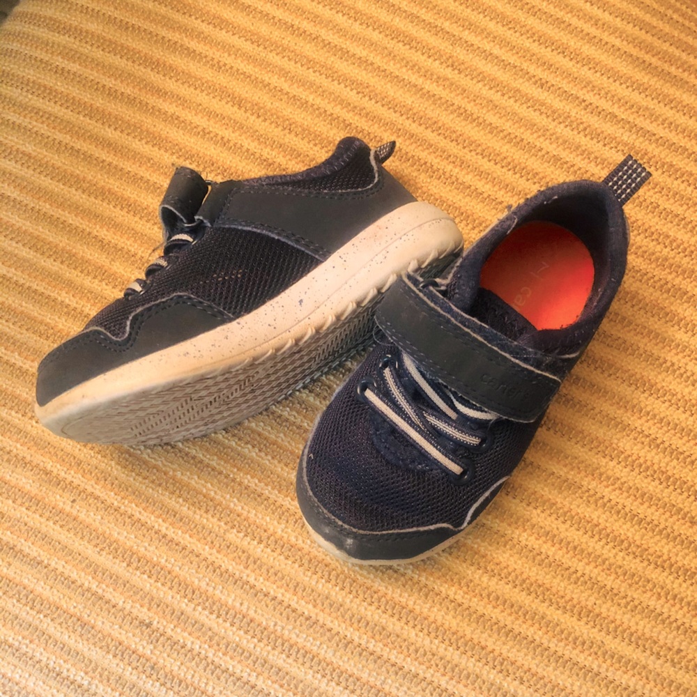Carter’s Navy Sneakers w white trim - size 7